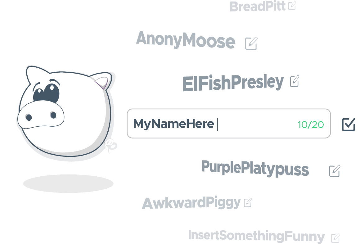 Choosing a username