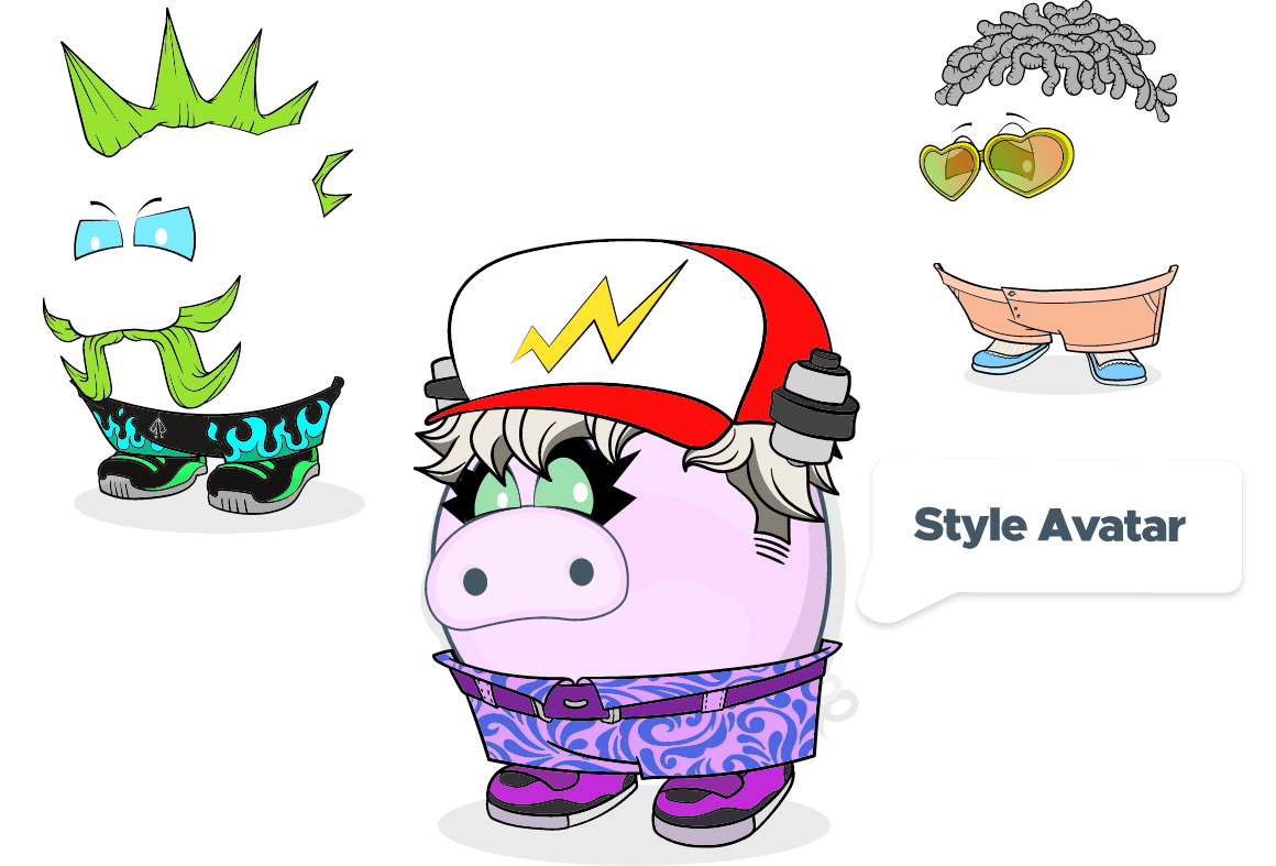 A collection of avatars